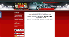 Desktop Screenshot of max-car.pl