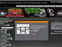 Tablet Screenshot of akcesoria-motocyklowe.max-car.pl